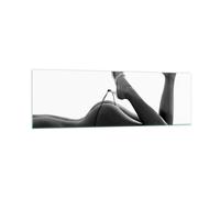 Impression sur Verre 160x50cm Tableaux Image Photo Femme Nu Pose Art Decoration