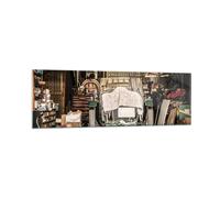 Impression sur Verre 160x50cm Tableaux Image Photo Historique Voiture Garage