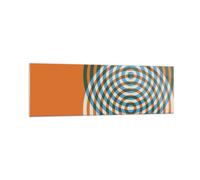 Impression sur Verre 160x50cm Tableaux Image Photo L'Abstraction Moderne Cercles