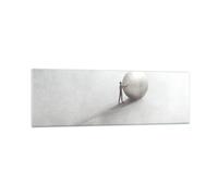 Impression sur Verre 160x50cm Tableaux Image Photo Sisyphe Travail Symbole