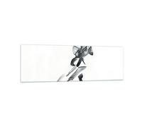 Impression sur Verre 160x50cm Tableaux Image Photo Tango Dessin Noir Et Blanc