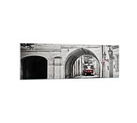 Impression sur Verre 160x50cm Tableaux Image Photo Tchèque Tramway Prague