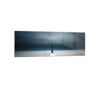 Impression sur Verre 160x50cm Tableaux Image Photo Tour Plage Ciel Decoration