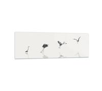 Impression sur Verre 160x50cm Tableaux Image Photo Vol Oiseau Héron Decoration