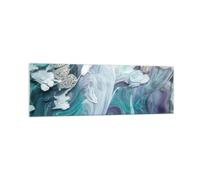 Impression sur Verre 160x50cm Tableaux L'Abstraction En Trois Dimensions Bleu
