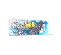 Impression sur Verre 160x50cm Tableaux Plongeur Poissons passe-temps