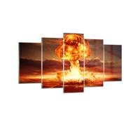 Impression sur Verre 160x85cm Tableaux Guerre bombe nu ire champignon