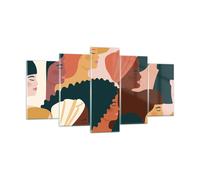 Impression sur Verre 160x85cm Tableaux Image Femmes Multiculturalisme Moderne