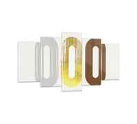 Impression sur Verre 160x85cm Tableaux Image Ovale Tapis Roulant Abstraction