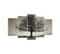 Impression sur Verre 160x85cm Tableaux Image Photo Arbre Neige Sépia Decoration
