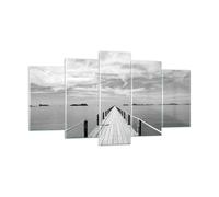 Impression sur Verre 160x85cm Tableaux Image Photo Bois Pont Mer Art Decoration