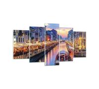 Impression sur Verre 160x85cm Tableaux Image Photo Canal Grande Soir Decoration