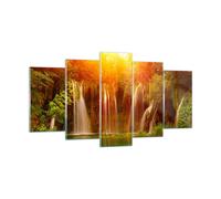 Impression sur Verre 160x85cm Tableaux Image Photo Croatie parc national cascade