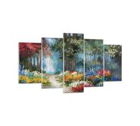 Impression sur Verre 160x85cm Tableaux Image Photo Impressionnisme Nature Forêt