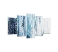 Impression sur Verre 160x85cm Tableaux Image Photo L'Abstraction Ecchymose Bleu