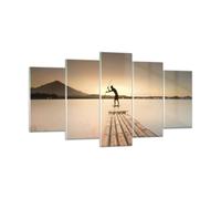 Impression sur Verre 160x85cm Tableaux Image Photo Radeau Ouest Le Soleil