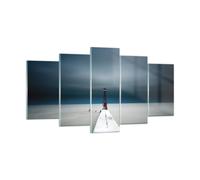 Impression sur Verre 160x85cm Tableaux Image Photo Tour Plage Ciel Decoration