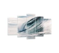 Impression sur Verre 160x85cm Tableaux Image Photo Vague Mer Océan Decoration