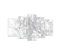 Impression sur Verre 160x85cm Tableaux Image Photo Ville Carte Rome Decoration