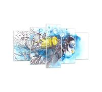Impression sur Verre 160x85cm Tableaux Plongeur Poissons passe-temps