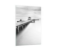 Impression sur Verre 50x70cm Tableaux Image Photo Thaïlande baie plage pont