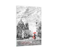 Impression sur Verre 70x100cm Tableaux Image Photo Cathédrale Berlin Amoureux