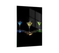 Impression sur Verre 70x100cm Tableaux Image Photo Cocktail boisson alcool verre