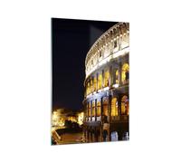Impression sur Verre 70x100cm Tableaux Image Photo Coloseum Rome architecture