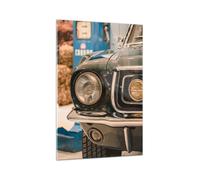 Impression sur Verre 70x100cm Tableaux Image Photo Couverture Ford Mustang