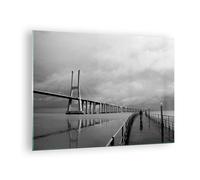 Impression sur Verre 70x50cm Tableaux Image Architecture vélo lisbonne tourisme