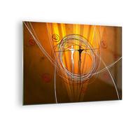 Impression sur Verre 70x50cm Tableaux Image Personnes danse lignes fond d'écran