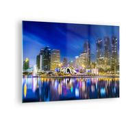 Impression sur Verre 70x50cm Tableaux Image Photo Asie bangkok bâtiment ville