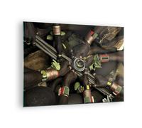 Impression sur Verre 70x50cm Tableaux Image Photo Ethiopie Rituel Tribu