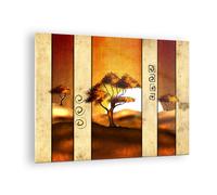 Impression sur Verre 70x50cm Tableaux Image Photo Moderne arboré savane désert