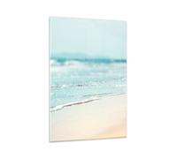 Impression sur Verre 80x120cm Tableaux Image Photo Bord Vague Eau Art Decoration