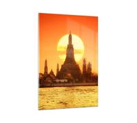 Impression sur Verre 80x120cm Tableaux Image Photo temple asie Art Decoration