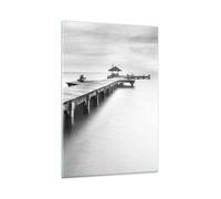 Impression sur Verre 80x120cm Tableaux Image Photo Thaïlande baie plage pont