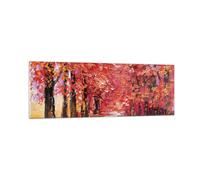 Impression sur Verre 90x30cm Tableaux Image Photo Automne Parc Avenue Decoration