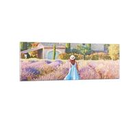Impression sur Verre 90x30cm Tableaux Image Photo Boho Bruyères Femme Decoration