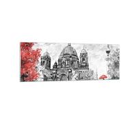 Impression sur Verre 90x30cm Tableaux Image Photo Cathédrale Berlin Amoureux