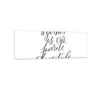Impression sur Verre 90x30cm Tableaux Image Photo Ensemble Notre Lieu Decoration