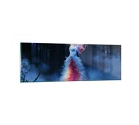 Impression sur Verre 90x30cm Tableaux Image Photo Femme mystère nuit forêt