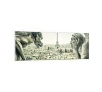 Impression sur Verre 90x30cm Tableaux Image Photo Gargouilles Paris Notre-Dame