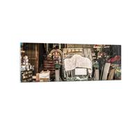 Impression sur Verre 90x30cm Tableaux Image Photo Historique Voiture Garage