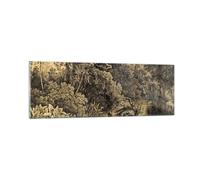 Impression sur Verre 90x30cm Tableaux Image Photo Jungle Indigènes Rivière