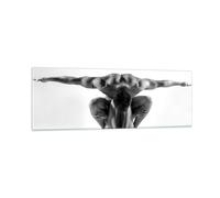 Impression sur Verre 90x30cm Tableaux Image Photo Modèle corps muscles tatouage