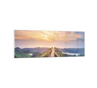 Impression sur Verre 90x30cm Tableaux Image Photo Sentier Montagne Açores