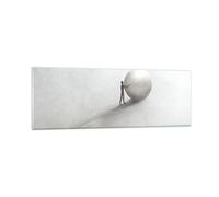 Impression sur Verre 90x30cm Tableaux Image Photo Sisyphe Travail Symbole