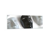 Impression sur Verre 90x30cm Tableaux Image Photo Venise masque acteur théâtre