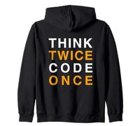 Impression Think Twice Code Unique Sweat à Capuche